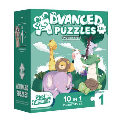 Puzzle Deluxe 10 En 1 Piezas Jumbo Extra Duras Nobel Gift