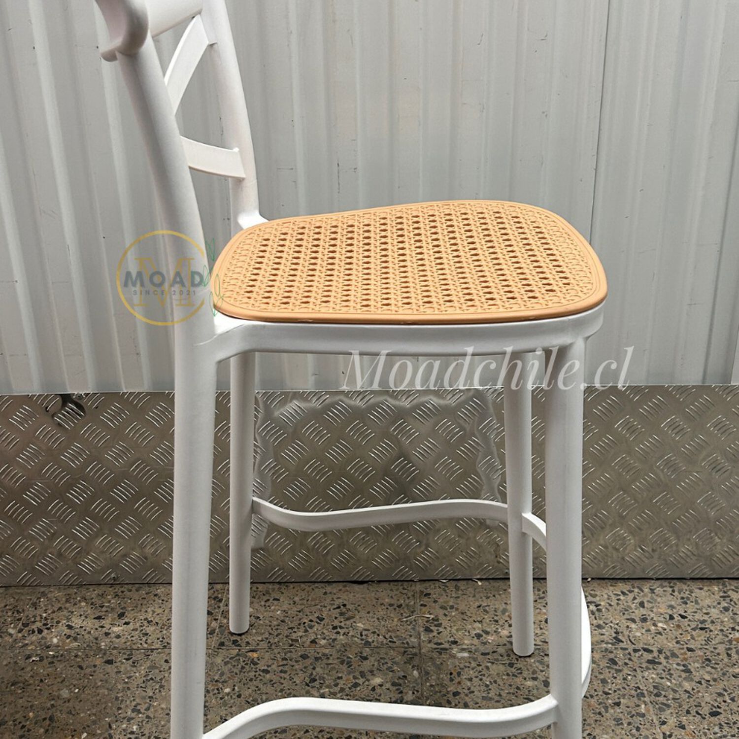Taburete Alto De Polipropileno 75 Cm Para Barra Y Cocina image number 4.0