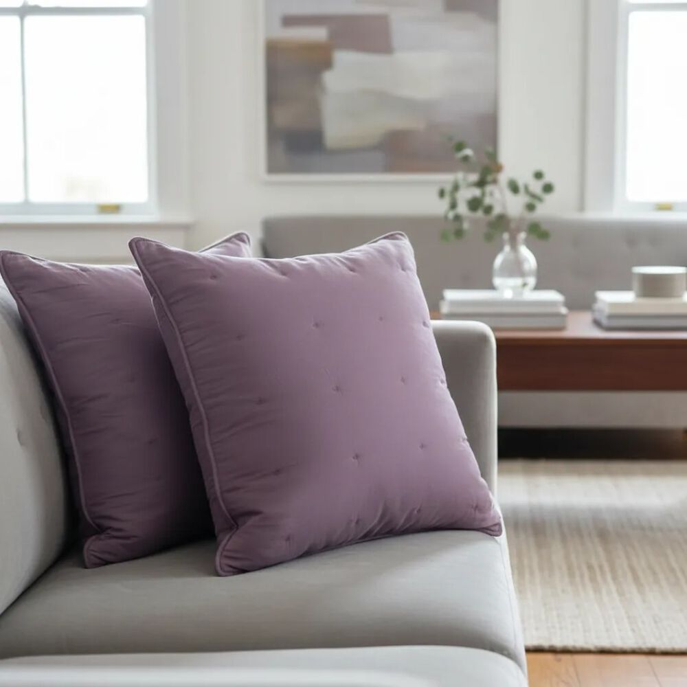 Set De 2 Cojines Bordados 6060 Cm Algod&oacute;n image number 0.0