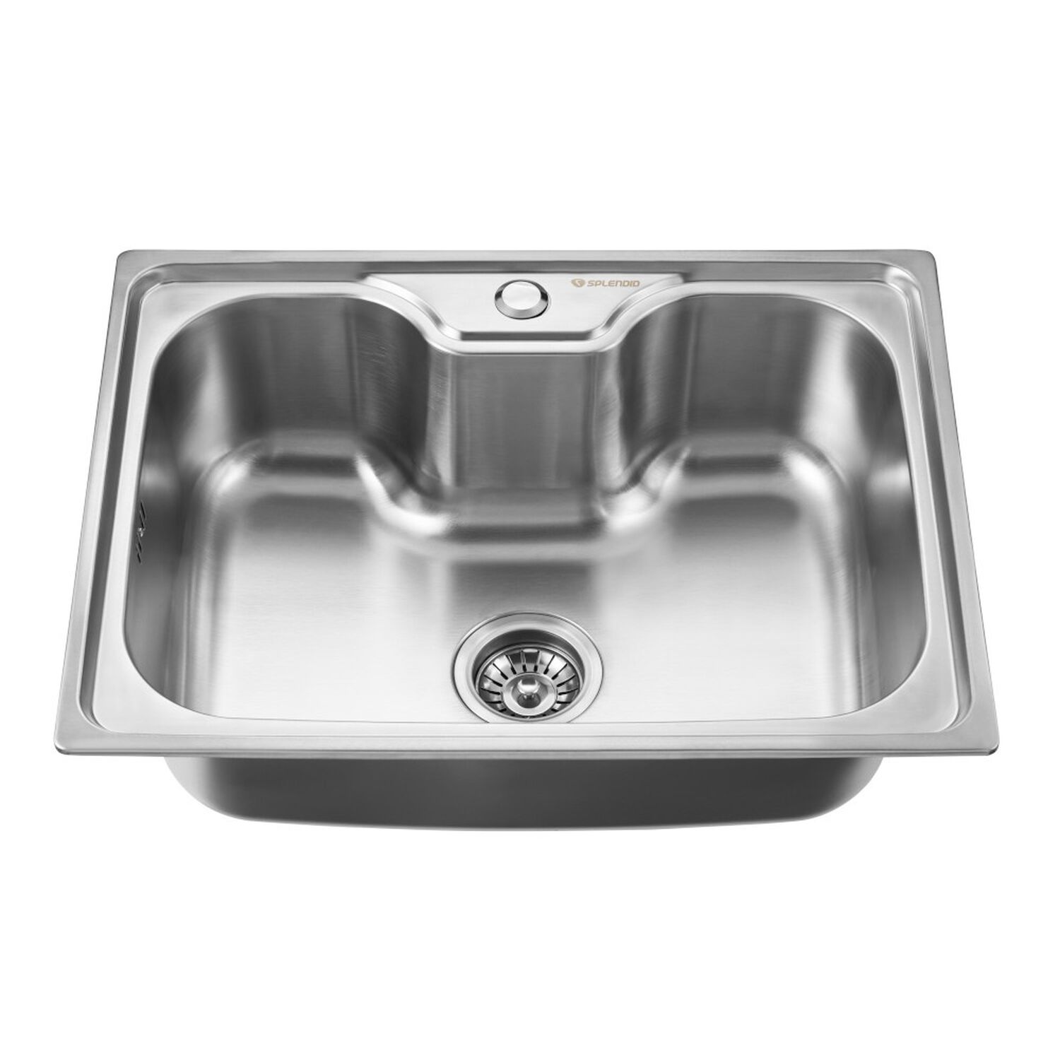 Lavaplatos Empotrado 600 X 450 Con Cesta Splendid Acero Inox image number 0.0