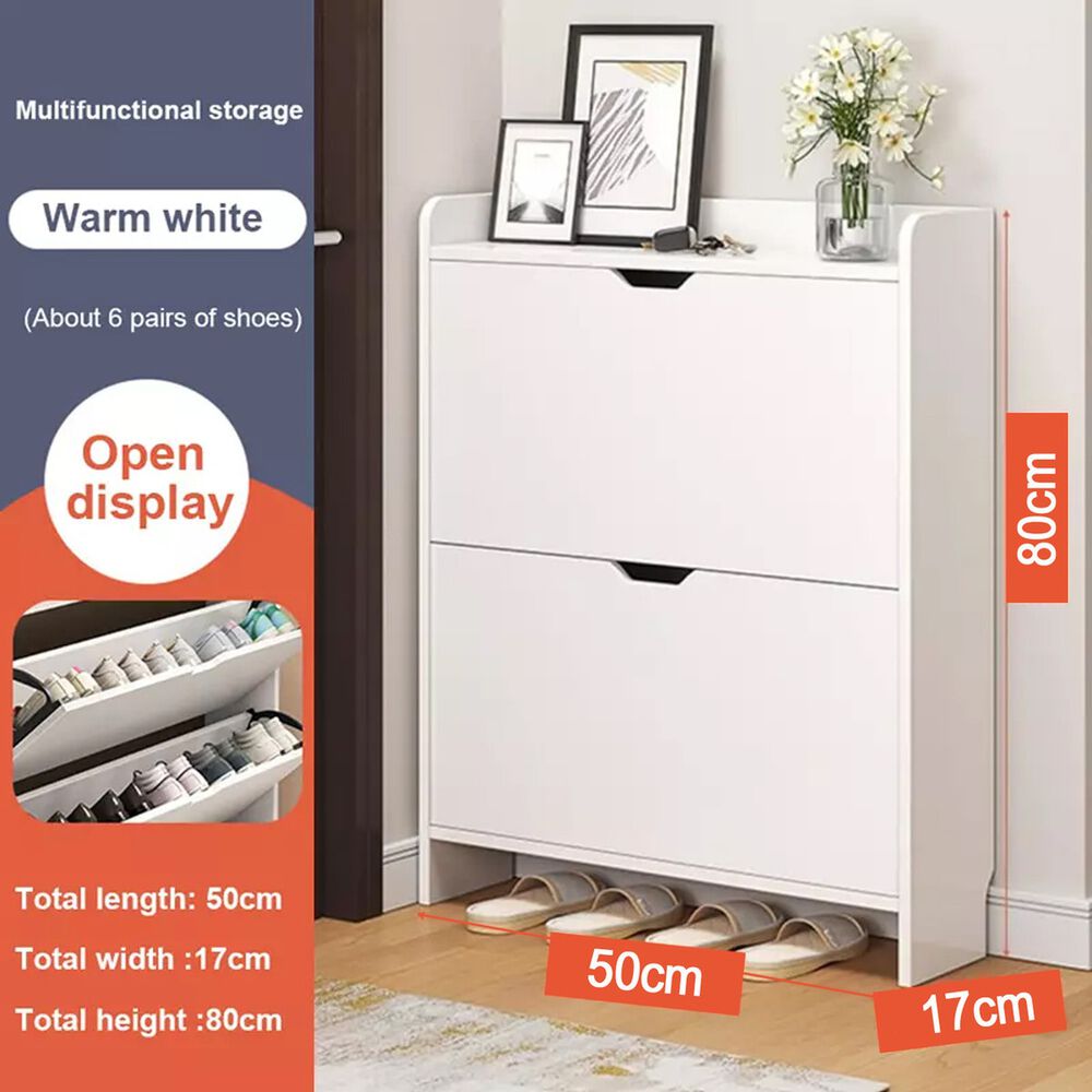 Zapatero Blanco Organizador Cajonera 2 Niveles Espacio Reducido image number 4.0