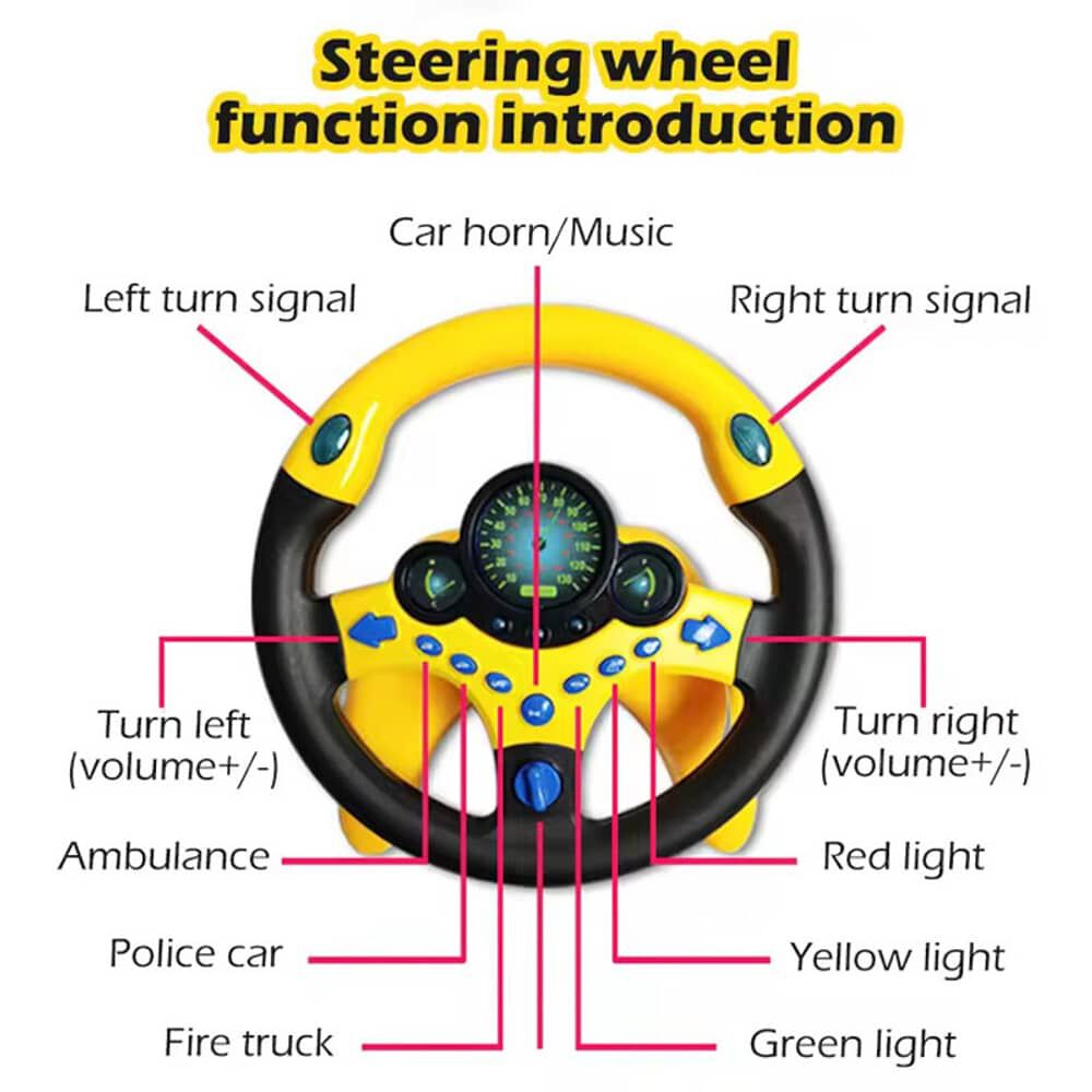 Juguete Volante Rosado Interactivo Para Bebes Luz Y Sonido image number 2.0