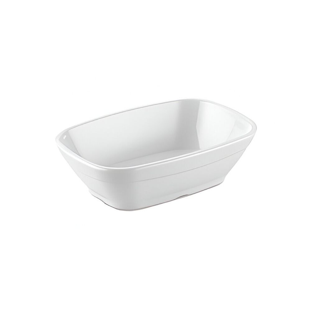 Set De 4 Pocillo Rectangular Policarbonato Blanco 14x3.5 Cm image number 0.0