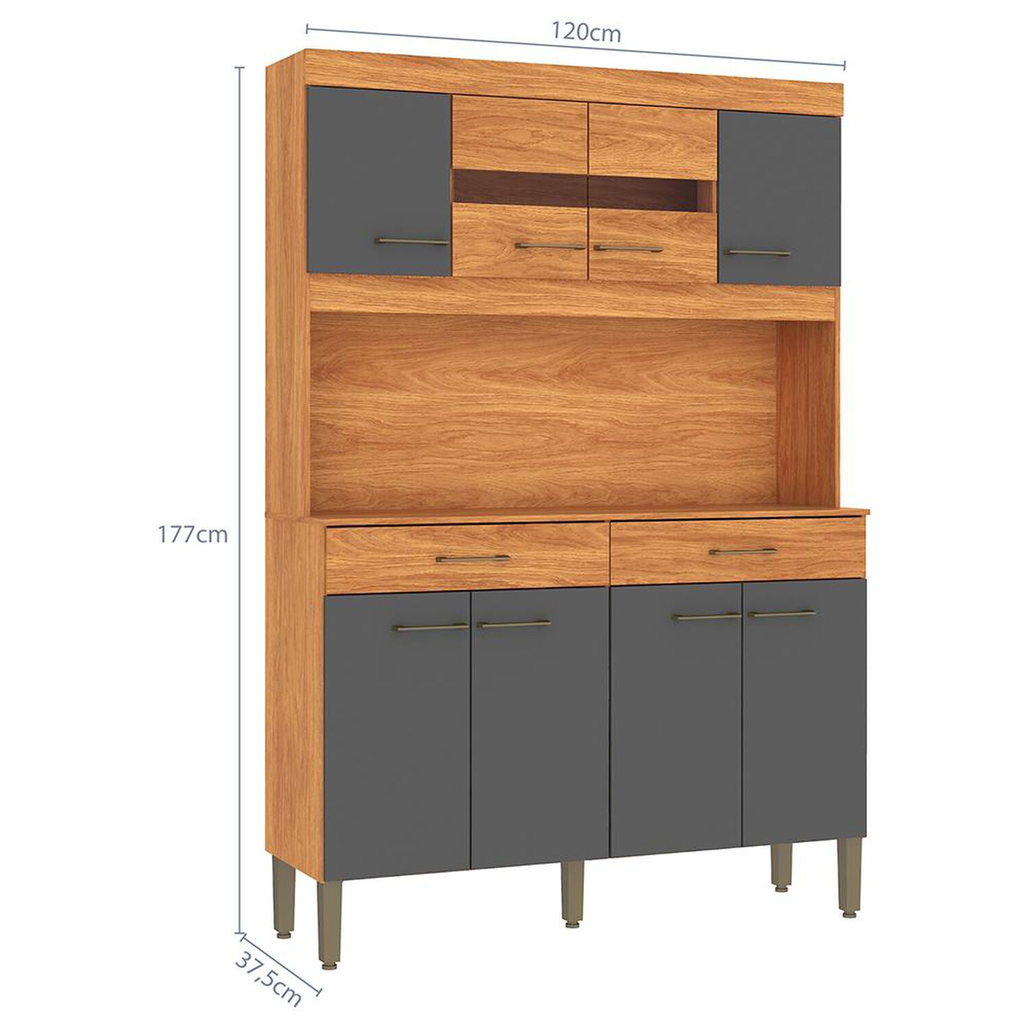 Mueble De Cocina Vekkahome Laura / 8 Puertas / 2 Cajones image number 1.0