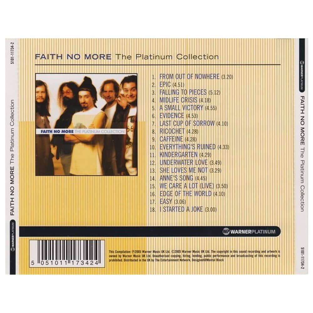 Faith No More - Platinum Collection | Cd image number 1.0