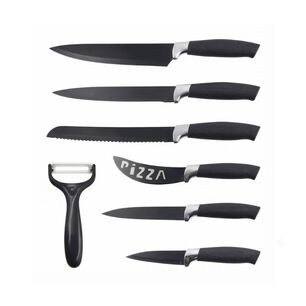 Set 7 Piezas Cuchillos Cocina Profesionales Antiadherentes