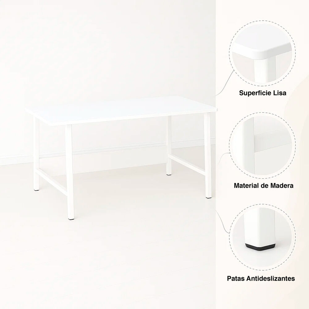 Escritorio Home Office Blanco Simply image number 4.0