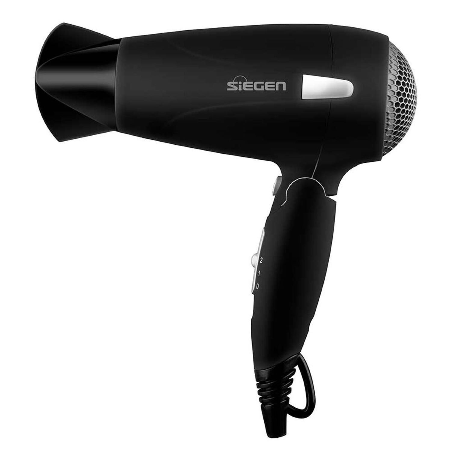 Secador De Pelo Siegen Lets Go Travel Negro Sg3012 1700watts image number 0.0