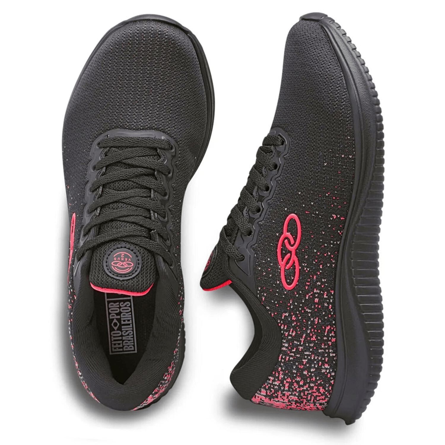 Zapatilla Mujer Venus 2 Negro/rosado Olympikus image number 2.0