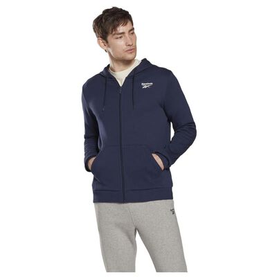Polerón Con Capucha Y Cierre Hombre Reebok