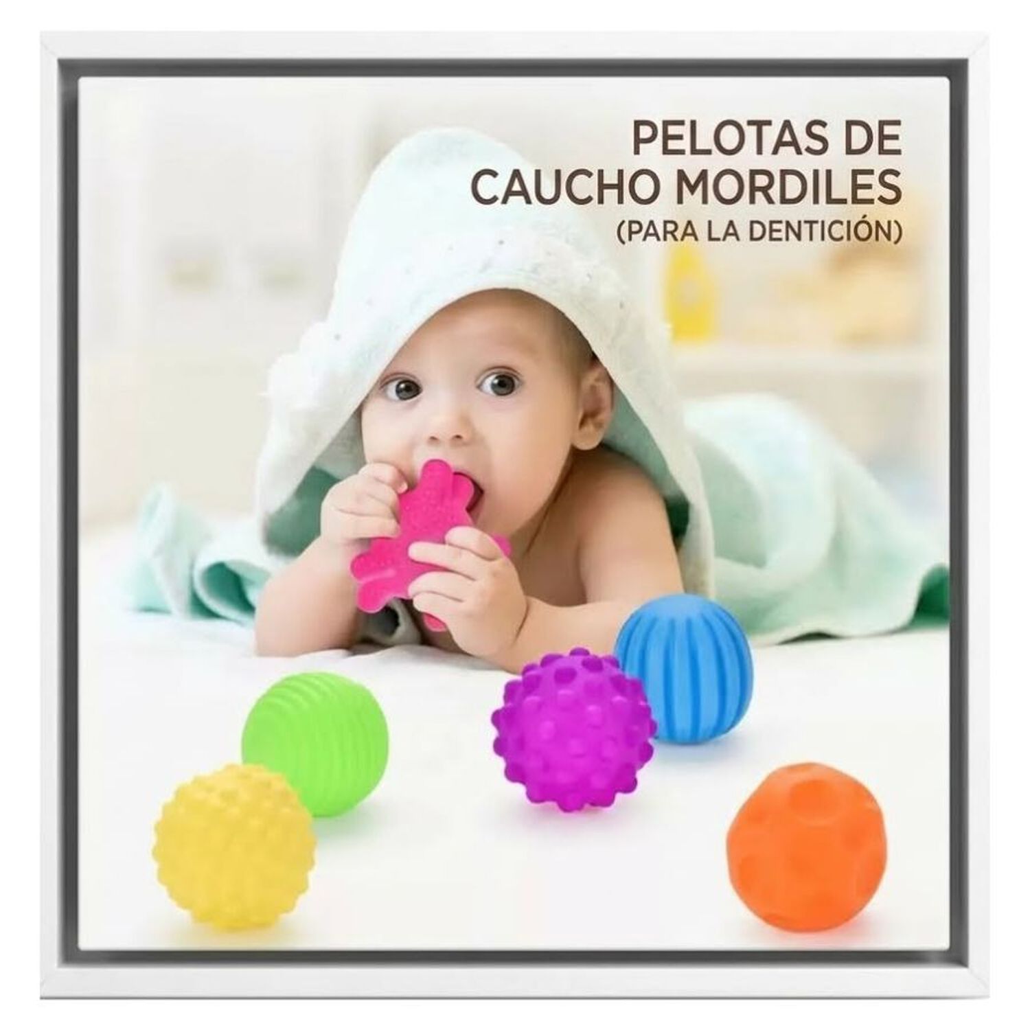 Set 6 Pelotas Sensoriales Bebe Texturas Estimulacion image number 2.0