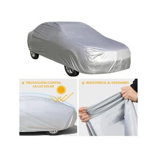 Protector Exterior Auto Resistente Lluvia Uv Y Polvo Talla Xxl Gris