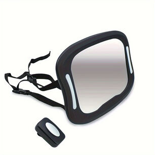 Espejo Luces Led Auto Ajustable Bebe Testeado En Accidentes