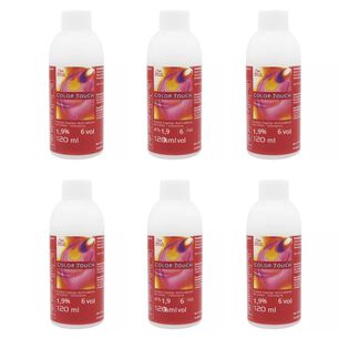 6 Oxidantes Profesionales Wella 120ml Cada Una, Color Touch 6vol