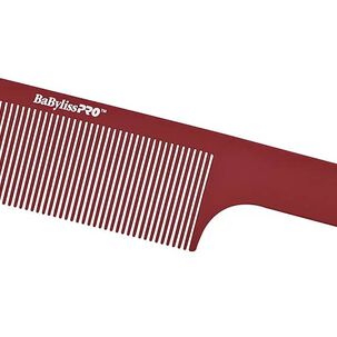 Peine Babylisspro Barberlogy Corte Barberia 9pulgadas Rojo