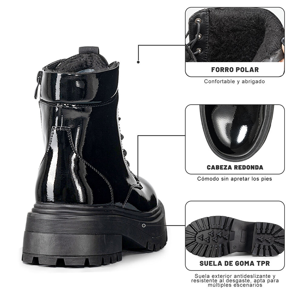 Botin Mujer Casual Charol Vintage Weide Czy607 image number 8.0