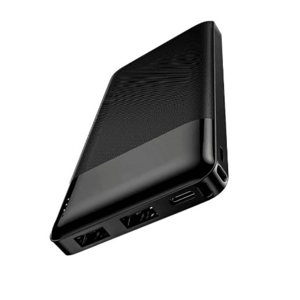 Power Bank Portatil 10000 Mah Negro Hoco 2 Usb + Usb-c image number 2.0