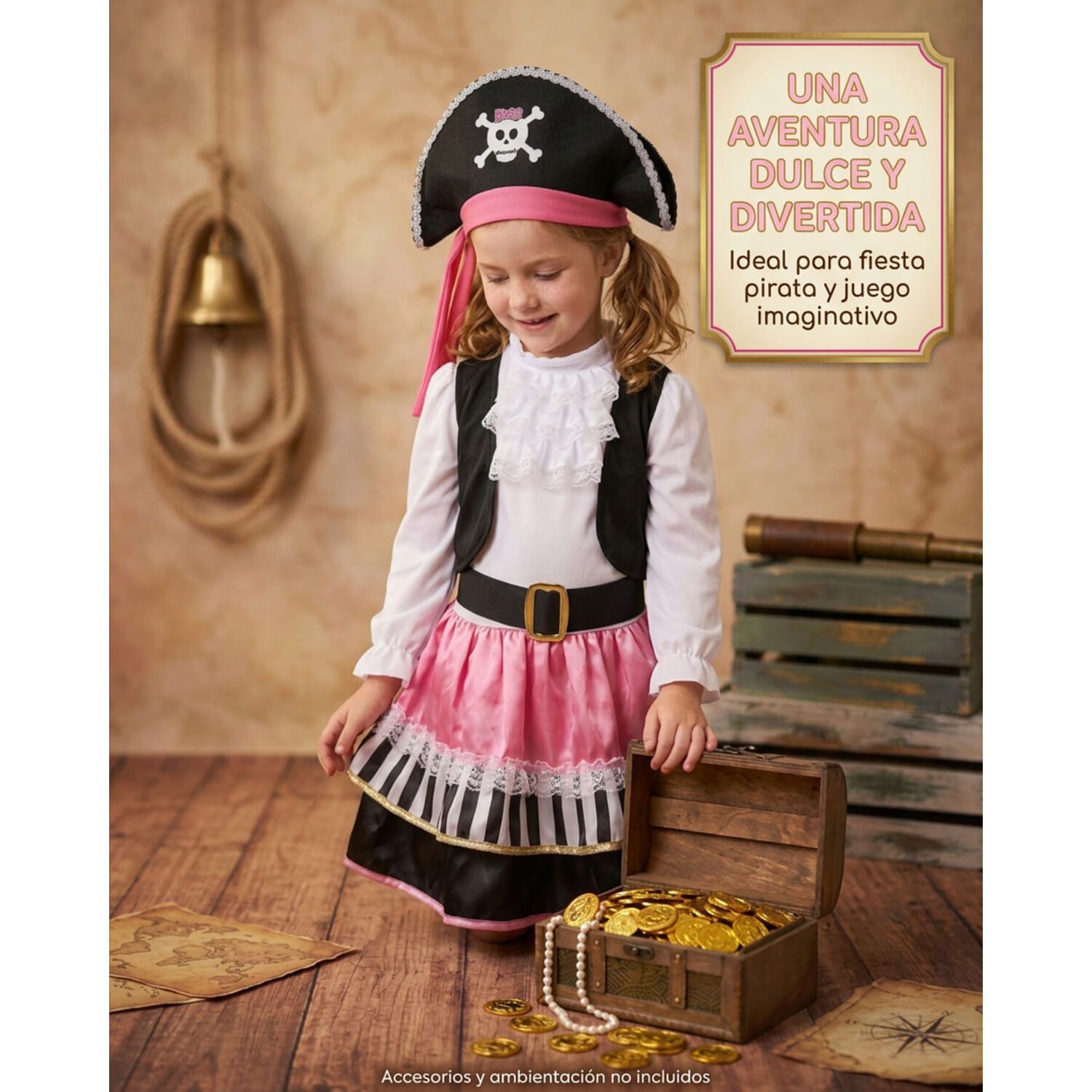 Disfraz Cosplay Pirata Corsario Piratas Infantiles Todos Ni&ntilde;o image number 27.0