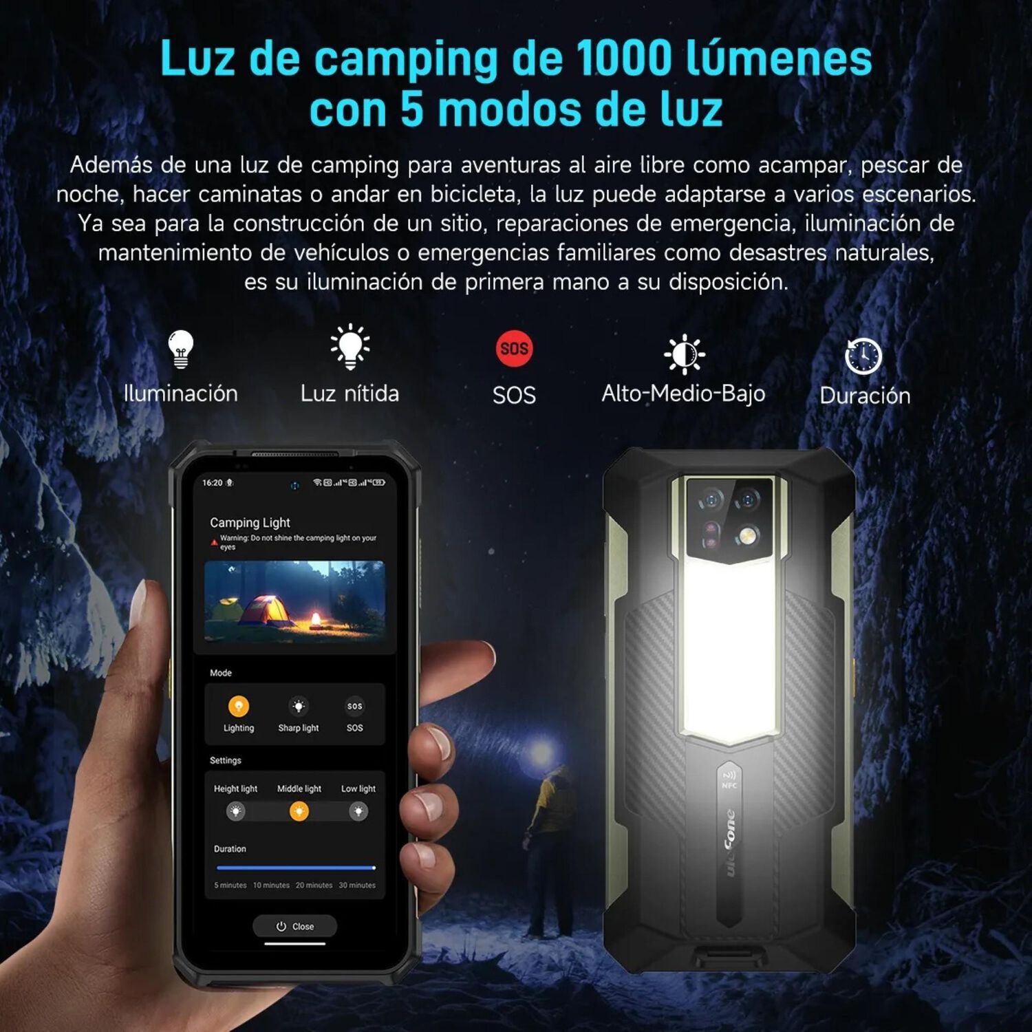 Ulefone Armor 24 Ultra Resistente Con Bater&iacute;a De 22.000mah Y C&aacute;mara Nocturna De 64mp image number 2.0