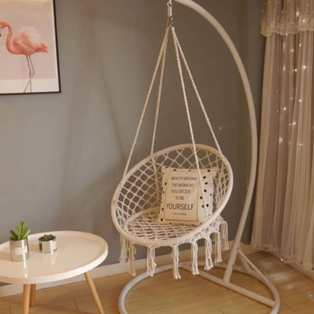 Silla Colgante Tipo Hamaca Para Terraza Jard&iacute;n Living image number 2.0