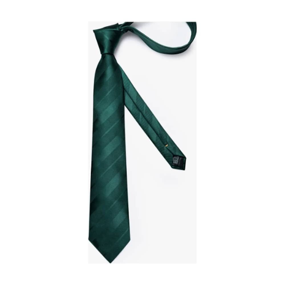 Corbatas Seda Hombres, Pa&ntilde;o Y Colleras Verde image number 2.0