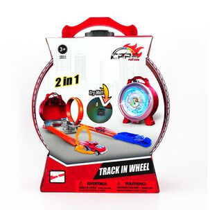 Pista 2 En 1 Con Rueda Y Luz / 18 Piezas Happy Valley