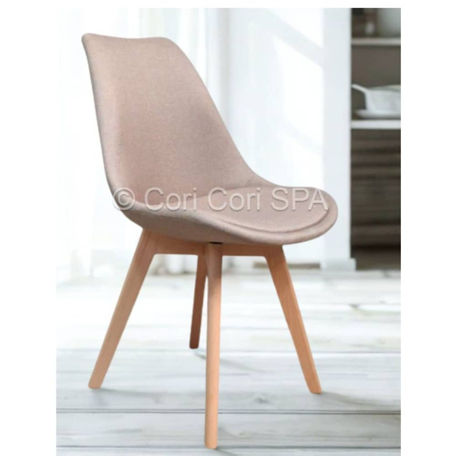 Silla Tulip Lino Beige image number 0.0