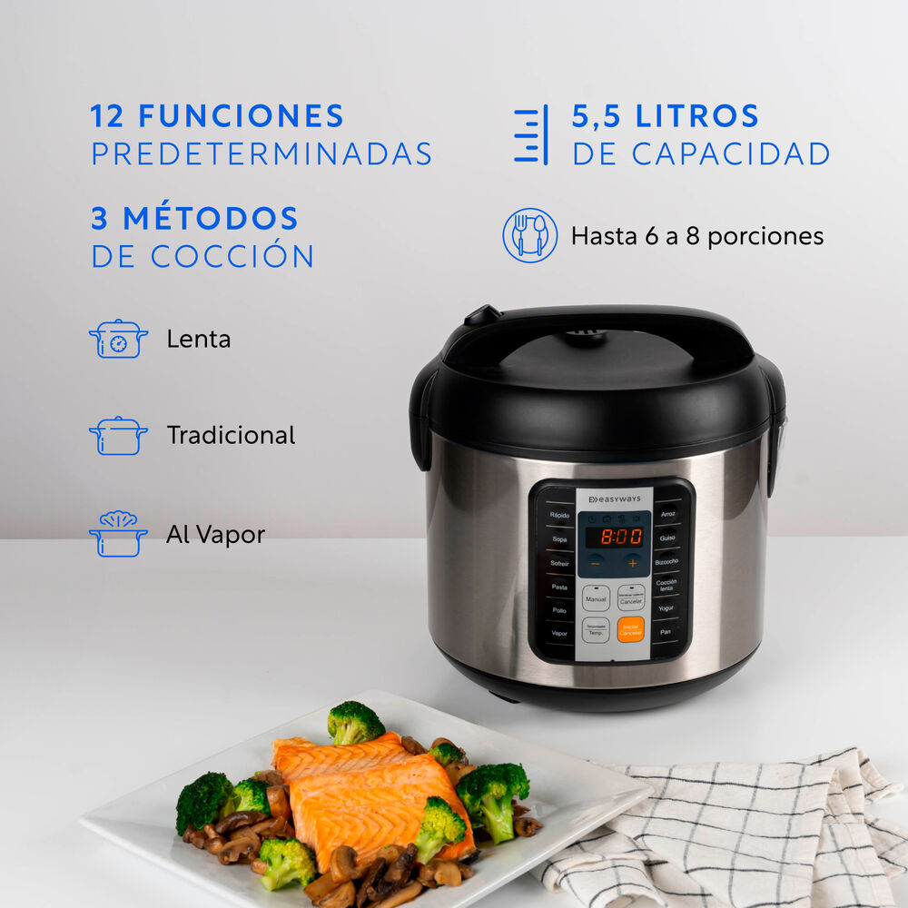 Olla De Coccion Multicooker Pro 5,5 L Easyways image number 2.0