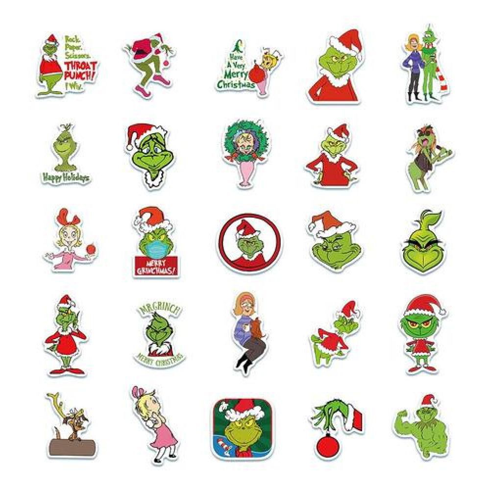 Set Stickers Calcomonias El Grinch, Odia Navidad image number 3.0