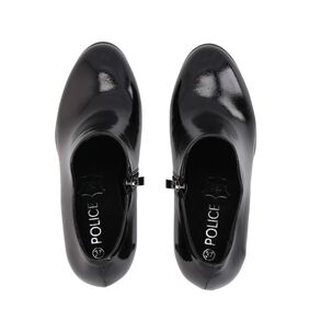 Botin Bobbi Negro Charol Taco Medio Police