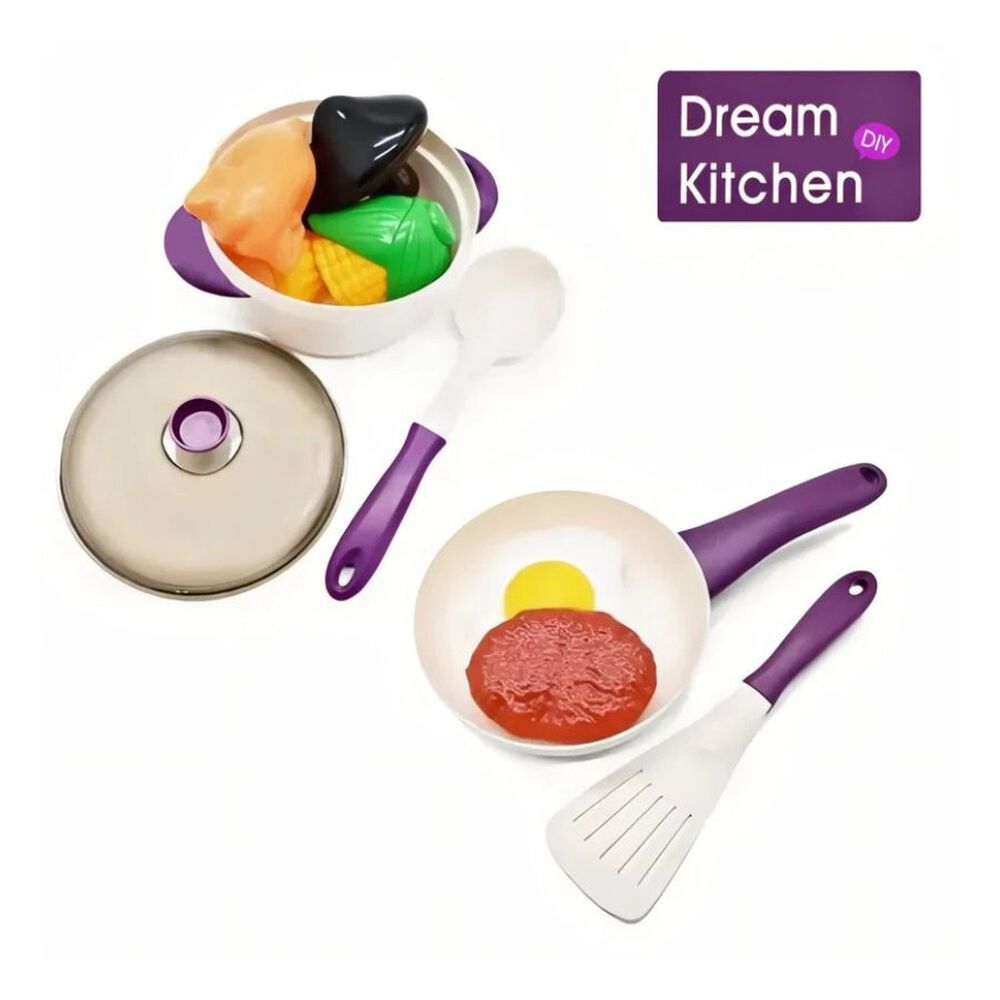 Set De Cocina Infantil Dream Kitchen Diy 55 Accesorios Luz Y Sonido image number 2.0