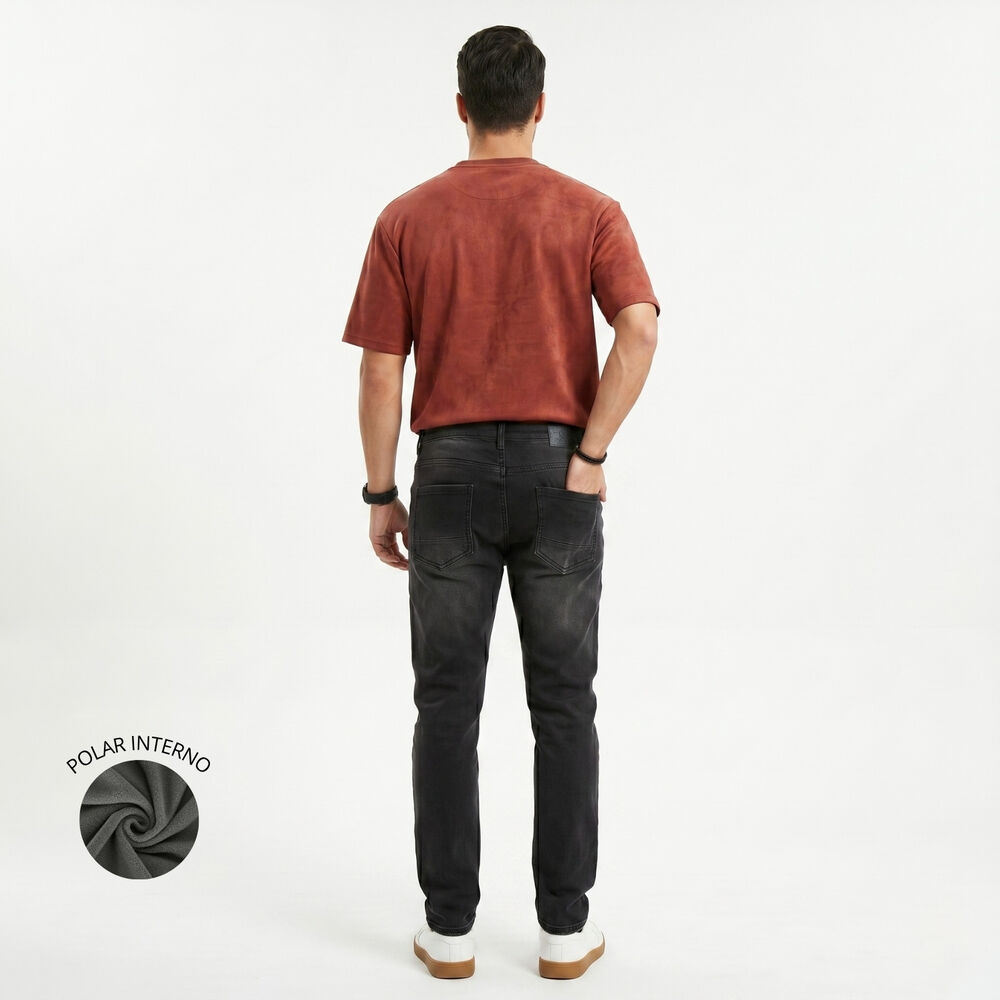 Pantalon Jeans Skinny Forro Interno Hombre image number 2.0