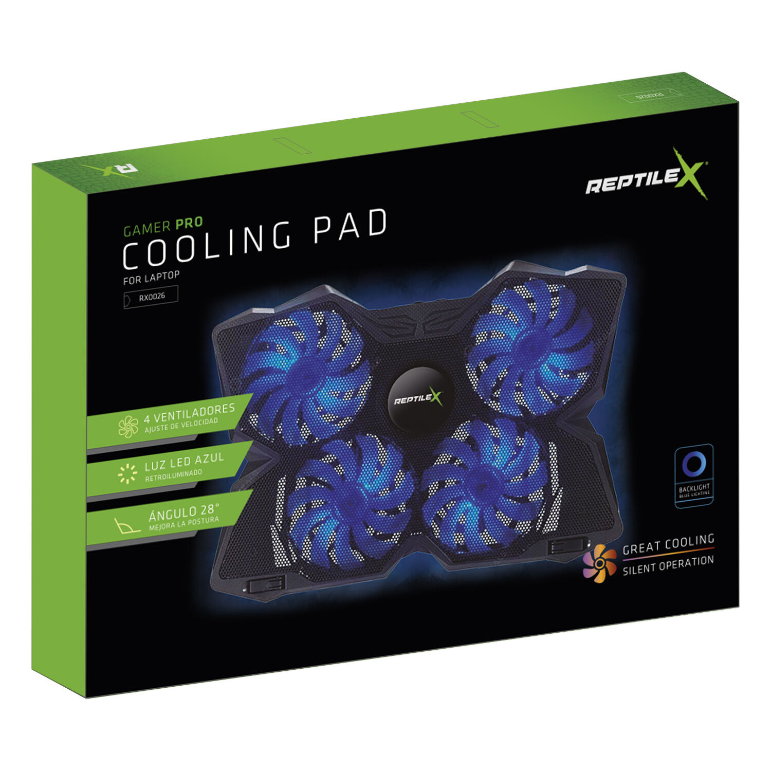 Base 4 Ventiladores Notebook Gamer Pro - Ps image number 1.0