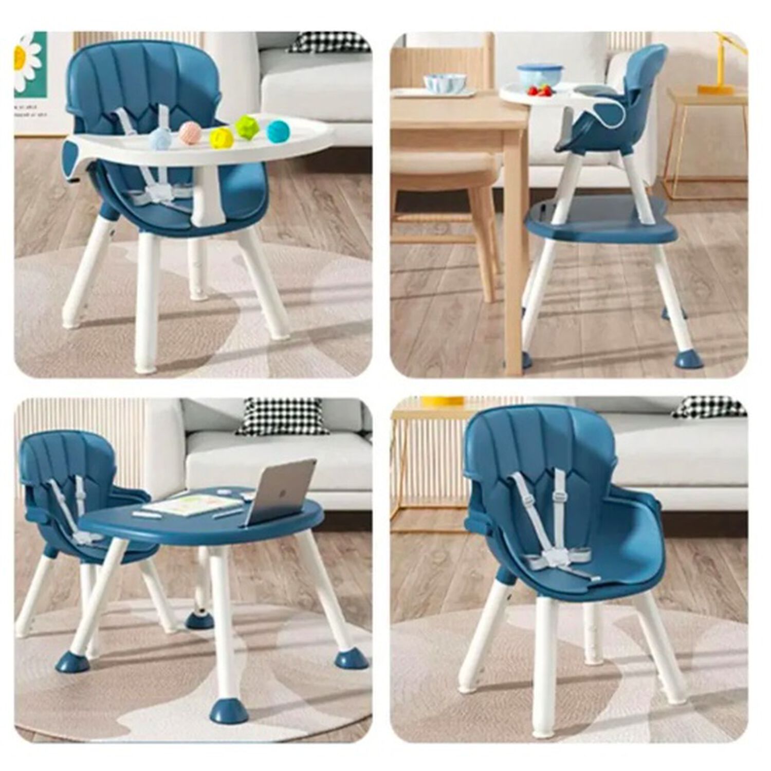 Silla De Comer Convertible Azul image number 1.0