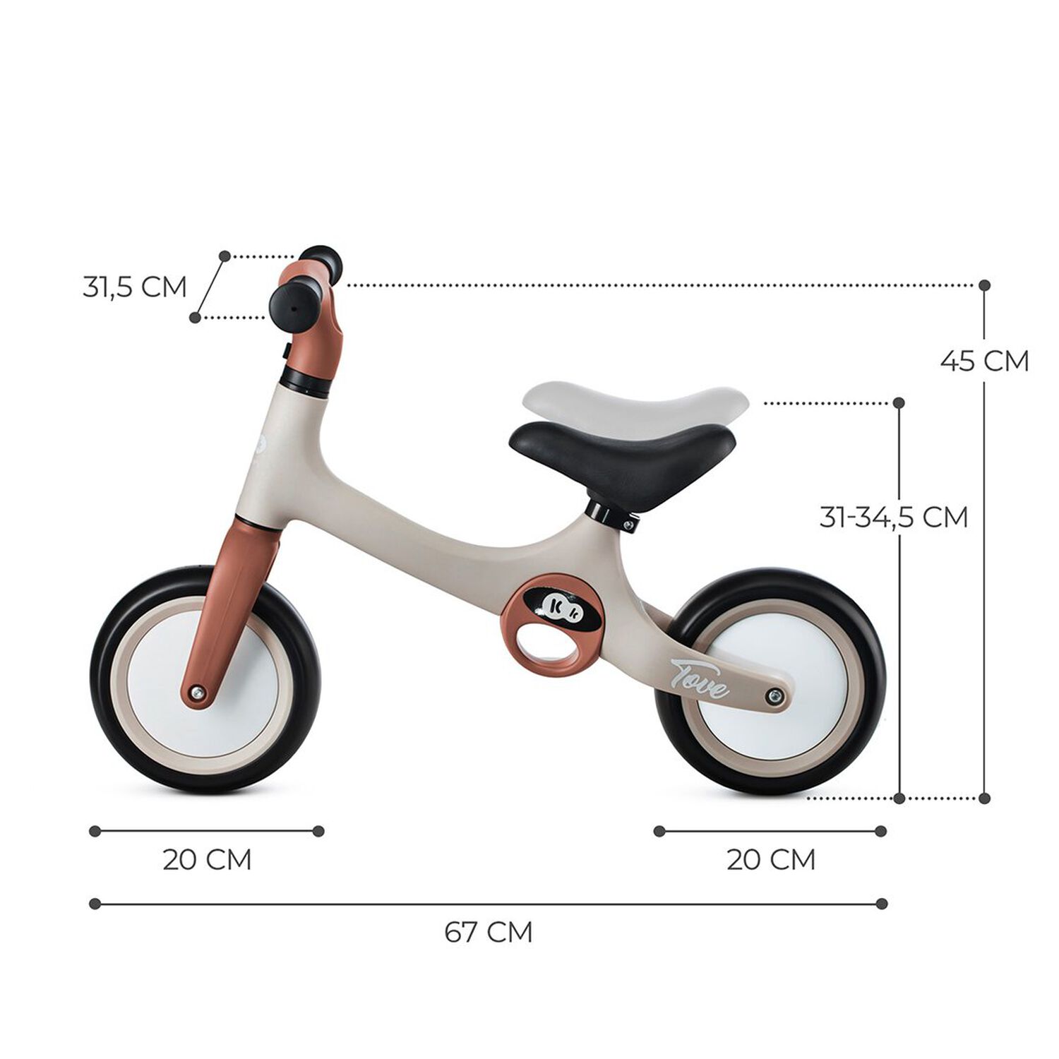 Bicicleta De Balance Tove Beige image number 6.0