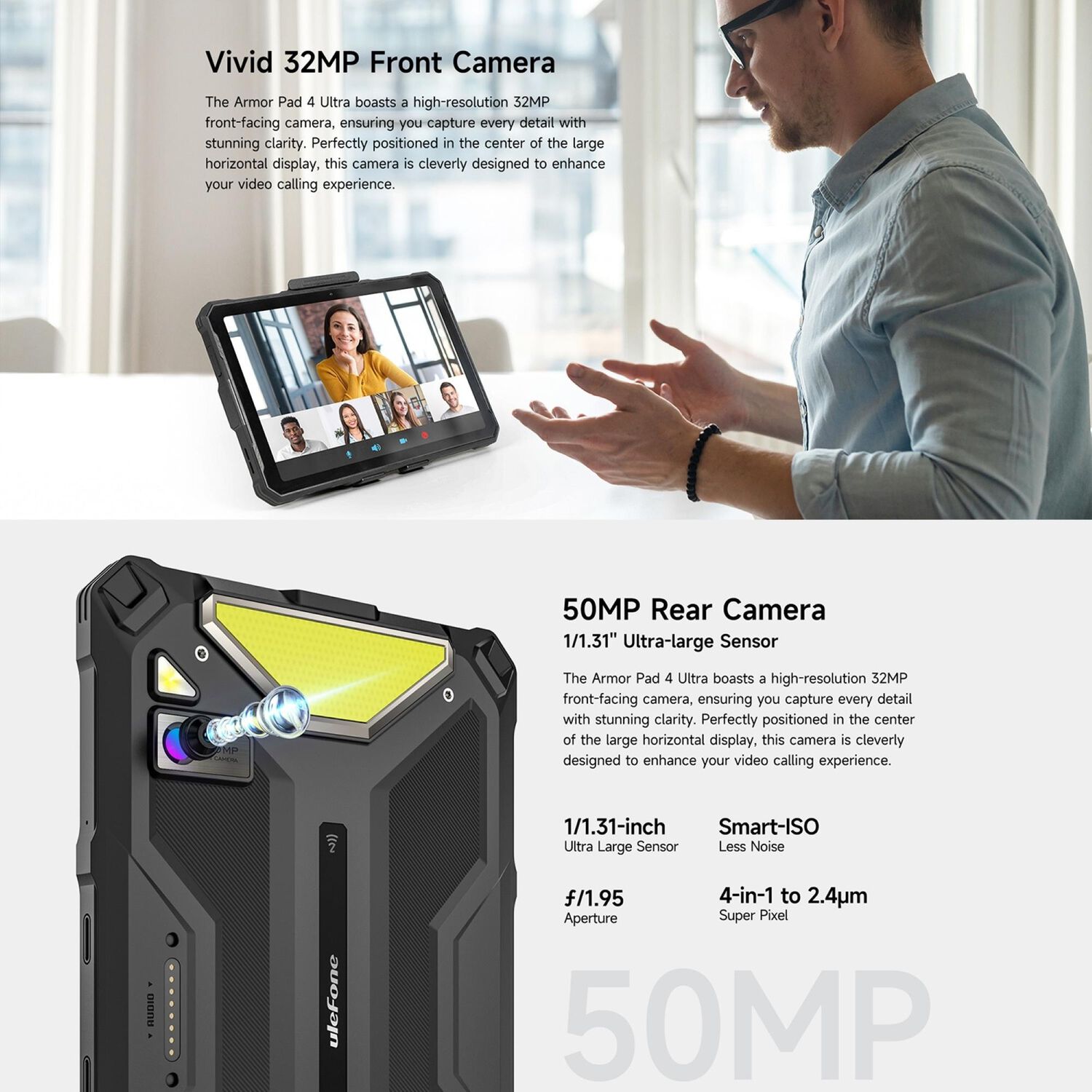 Ulefone Armor Pad 4 Ultra - Tablet Rugged 10.36" 5g, 8gb Ram, 256gb - Resistencia Extrema image number 6.0