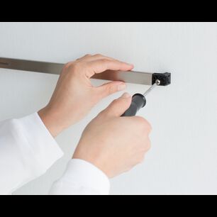 Barra Pared 60 Cm 7 Ganchos Matt Steel