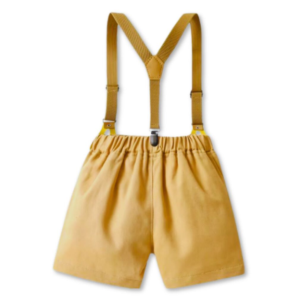 Conjunto De Vestir Con Corbat&iacute;n Y Pantal&oacute;n Corto De 6 Meses A 6 A&ntilde;os image number 6.0