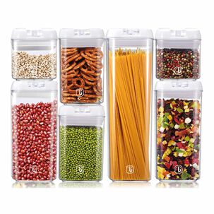 Pack 14 Contenedores Herm&eacute;ticos Pl&aacute;stico Blanco Simplit