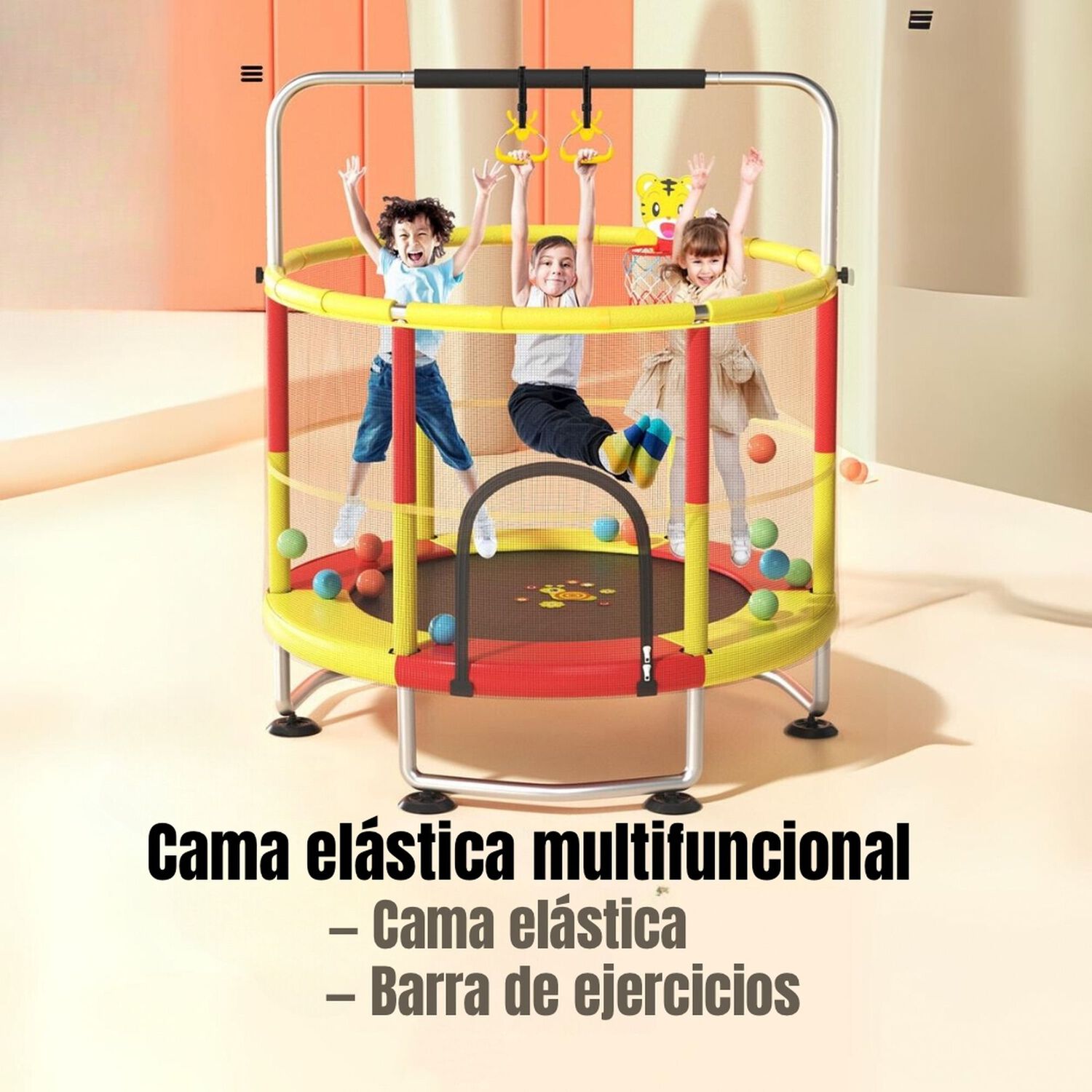 Cama El&aacute;stica Trampoline 150cm M&aacute;s Juegos Lubabycas image number 1.0