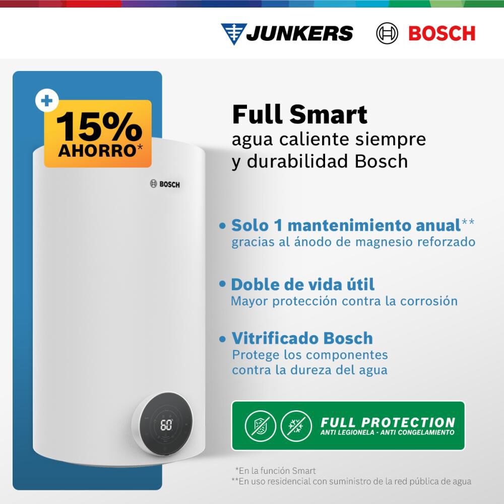 Termo El&eacute;ctrico Bosch Tronic 4000 T / 120 Litros image number 2.0