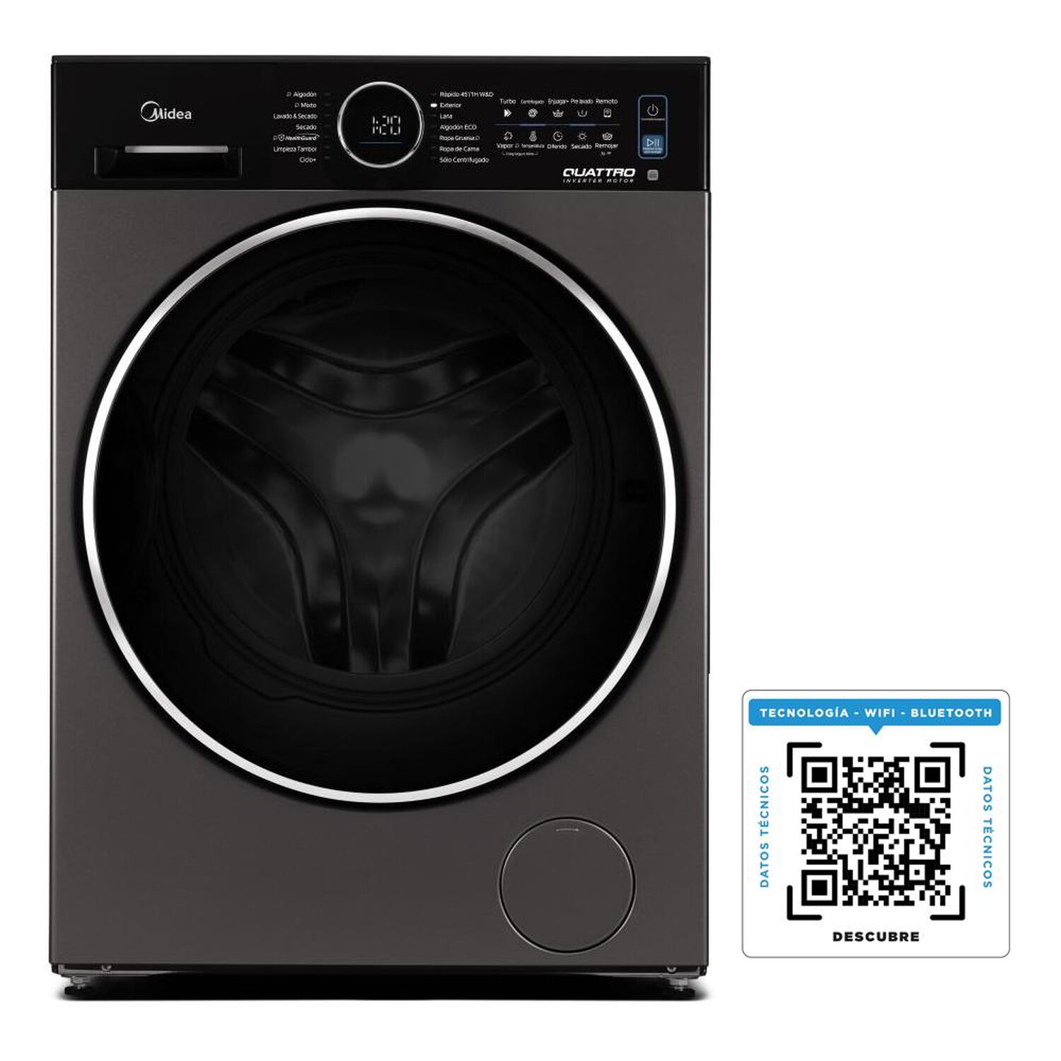 Lavadora Secadora Midea Mf210d160wb/t / 16 Kilos / 11 Kilos image number 11.0