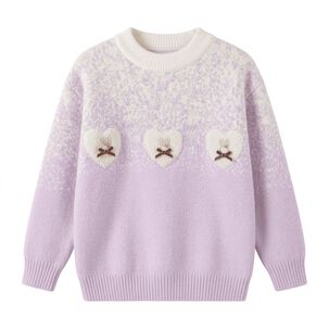 Su&eacute;ter Ni&ntilde;a Coquette Corazones Y Conejos Estilo Coreano