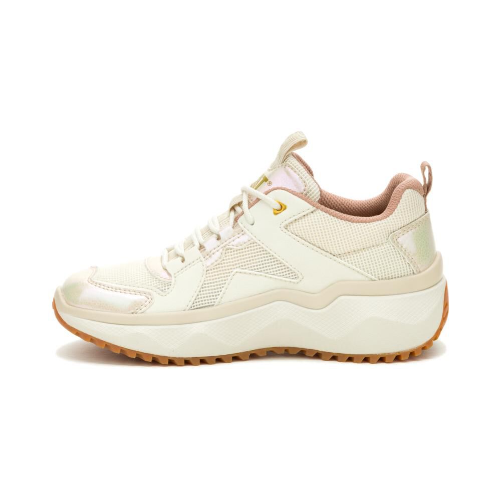 Zapatilla Urbana Mujer Cat Hasten Mesh Dorado image number 1.0