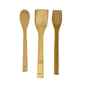 Set Utensilios 3 Piezas Bamb&uacute; Cocina Antiadherente