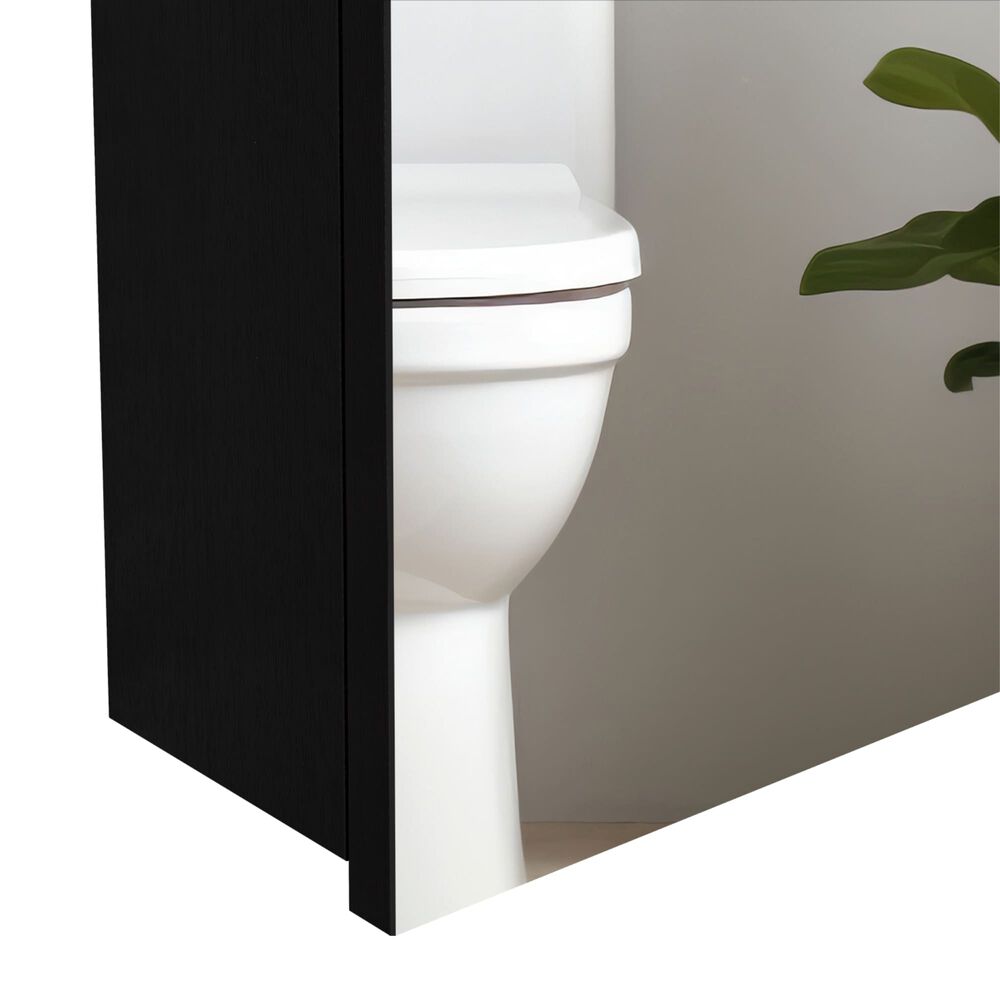 Mueble Botiquin De Baño 50.5x40x12.2 Cm Negro image number 7.0