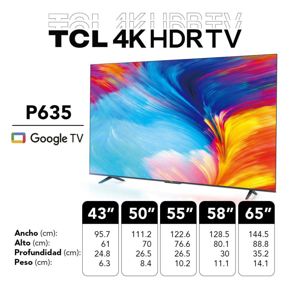 Led 55" TCL P635 / Ultra HD 4K / Smart TV