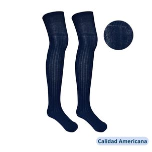 Pack 5 Bucaneras Escolares Acr&iacute;lica Azul Ni&ntilde;a Calcetas