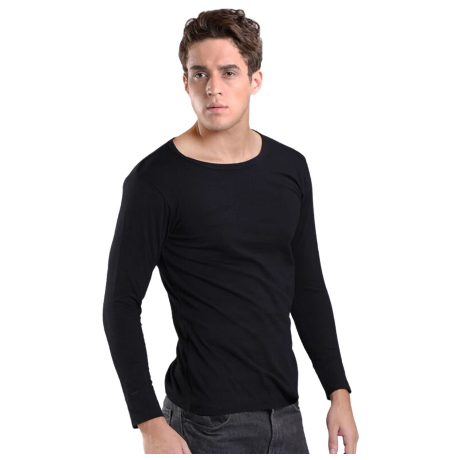 Pack 4 Camisetas Hombre Manga Larga Bamb&uacute; image number 2.0