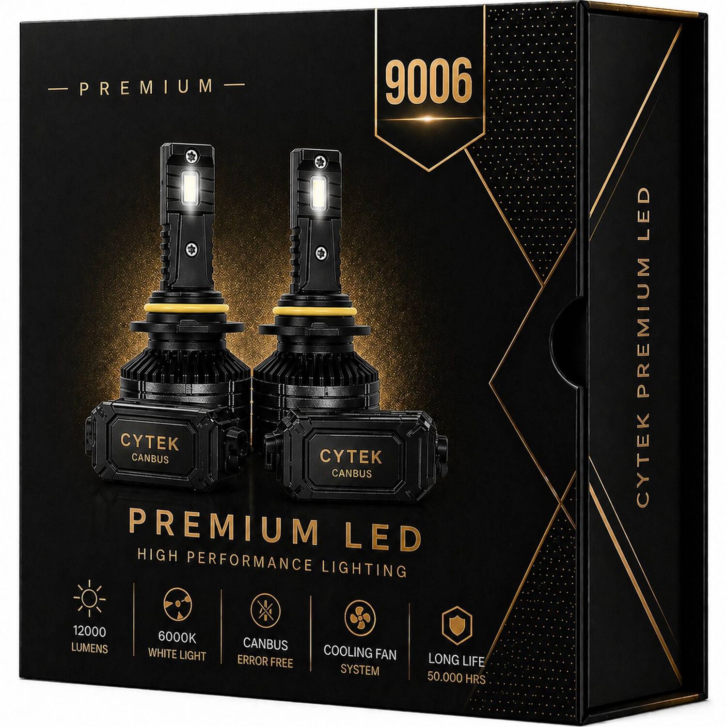Kit De Luces Turbo Led 9006 Canbus 65w Premium Ligth 12000lm image number 0.0